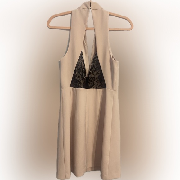 Express Size 6 Mock Neck Keyhole Sleeveless Sheath Dress - Picture 2 of 2